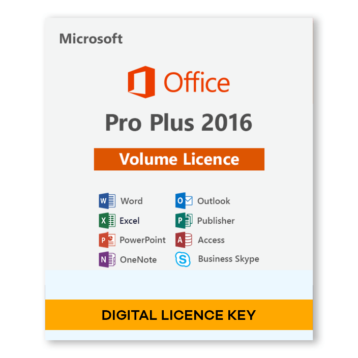 Microsoft Office 2016 Professional Plus Volume - Digital Licence - INFINITE-ITECH