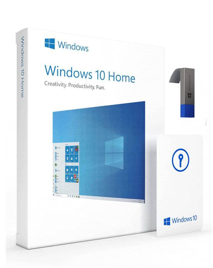 Microsoft Windows 10 Home Retail FPP 32-Bit/64-Bit English USB Flash Drive P2 | License Activation Key for 1 PC | Full Version | HAJ-00055 | Australian Stock - INFINITE-ITECH