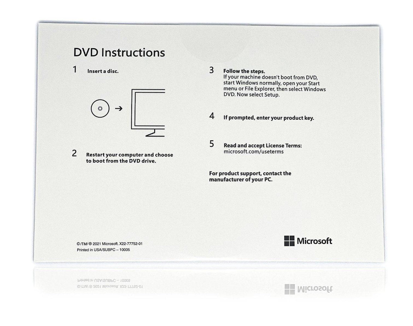 Microsoft Windows 11 Pro 64-Bit English 1PK DSP OEM DVD | License Activation Key for 1 PC | Full Version | FQC-10528 | Australian Stock - INFINITE-ITECH